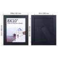 Simple Classic Design MDF Frames Set  8x10 Black Picture Frame for Photo Display for Wall Tabletop Decoration